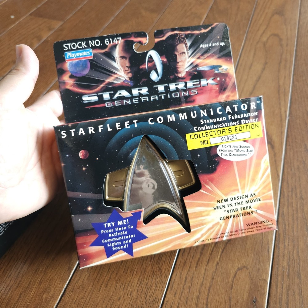 Vintage Star Trek Playmates Lot Communicator Playset TNG Generations 6147 6168 - Picture 6 of 6